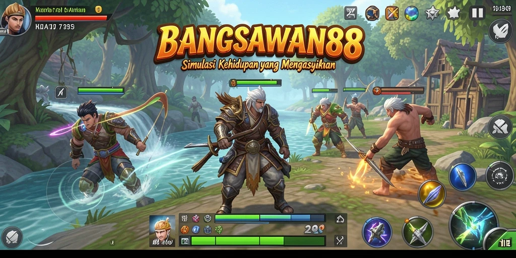 Tangkapan layar utama BANGSAWAN88 menampilkan gameplay simulasi yang menarik.