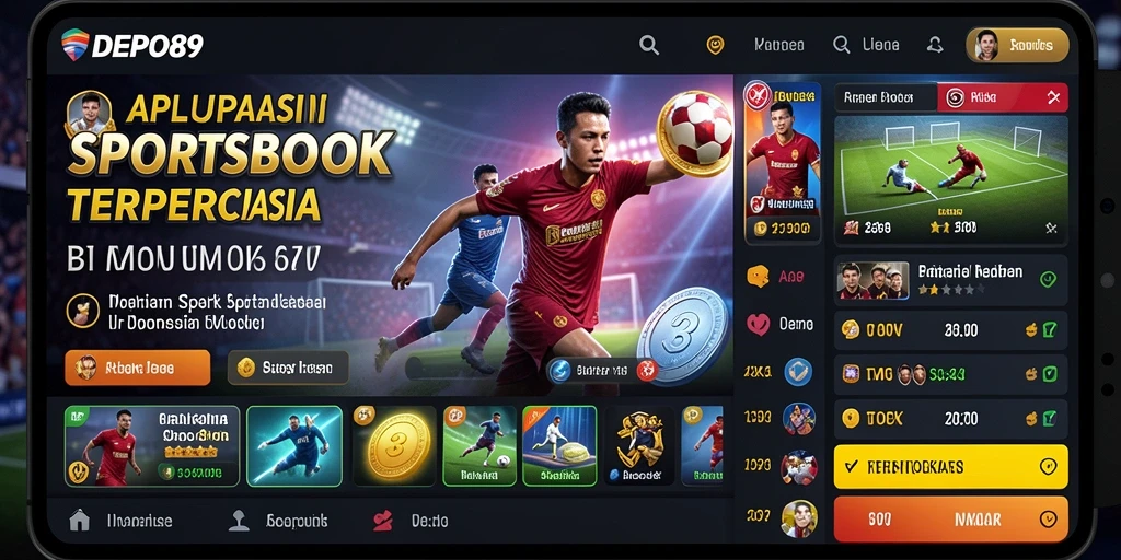 Tampilan gameplay DEPO89 dengan berbagai opsi taruhan olahraga yang menarik.