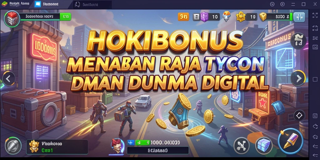 Screenshot gameplay HOKIBONUS menampilkan suasana mengelola bisnis Tycoon.