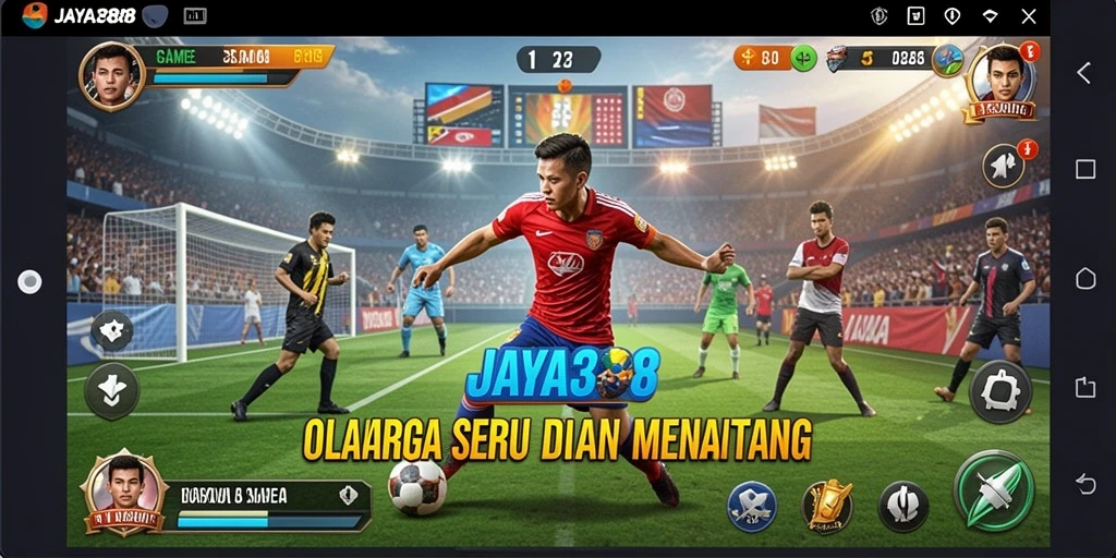 Tampilan gameplay JAYA388 yang mendebarkan dan penuh aksi olahraga.