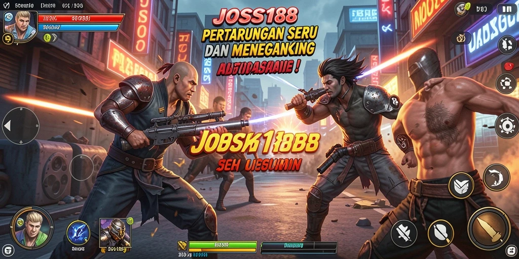 Tampilan seru pertarungan di JOSS188 dengan karakter beragam.