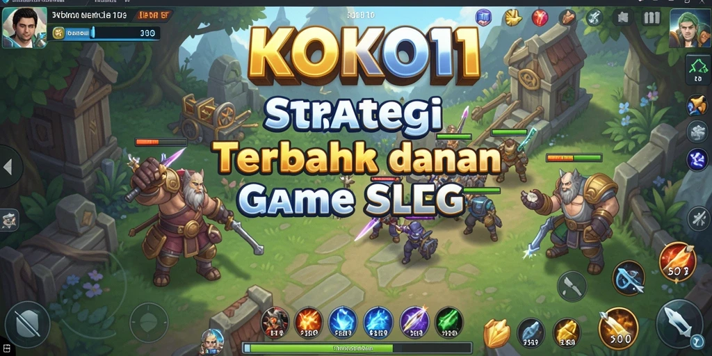 Tampilan gameplay dinamis KOKO11 dalam aksi strategi.