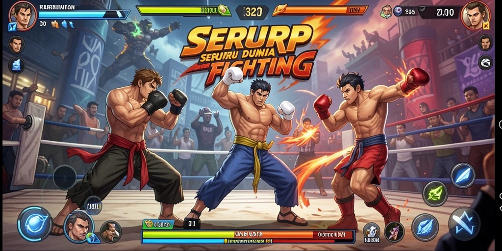 Screenshot SERURP menampilkan gameplay Fighting yang intens dan mendebarkan.