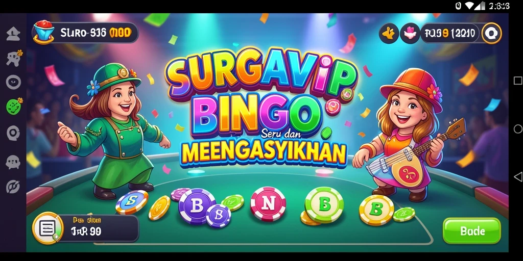 Tampilan gameplay seru dari SURGAVIP, nikmati permainan Bingo yang mendebarkan.