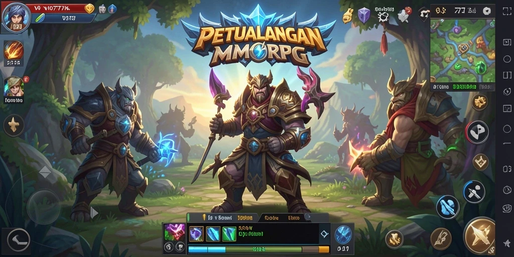 Tampilan gameplay VO777 yang memukau dalam dunia MMORPG.